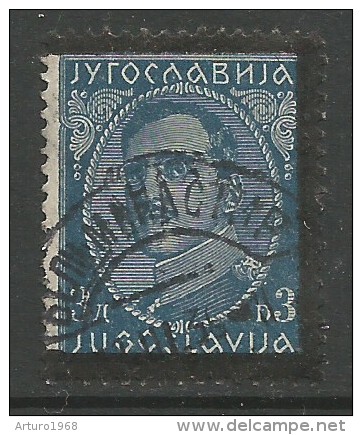 Jugoslawien / Yugoslavia / Yougoslavie - Mi.291 Error (pos.51 In The Sheet) - SCARCE!!- Gebraucht / Used 1934 - Used Stamps