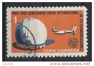 Cuba  1965  Centenary Of I.T.U.  1c  (o) - Usati