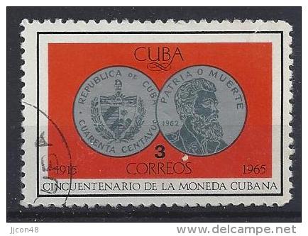 Cuba  1965  50th Ann. Of Cuban Coinage  3c  (o) - Oblitérés