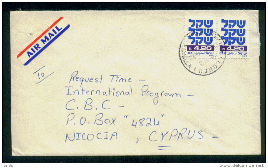 PALESTINE / CYPRUS / ISRAEL / RAMALLA   -- CYPRUS , VIA ISRAEL  . - Palestine