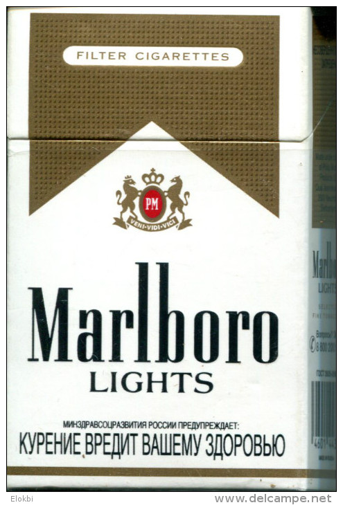 Marlboro Lights Vente En Russie - Empty Cigarettes Boxes