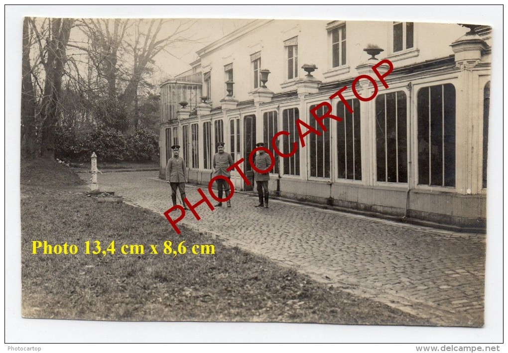 SIN LE NOBLE-Le Chateau Blanc-Carte Photo + Photo Allemandes-Guerre 14-18-1 WK-Frankreich-France-59- - Sin Le Noble