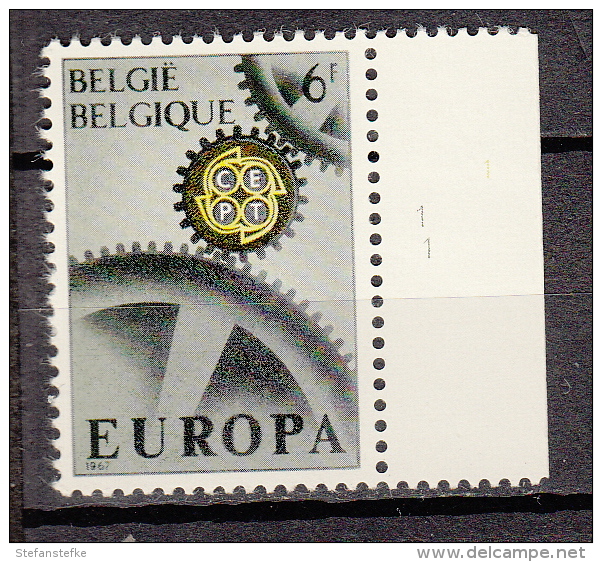 Belgie - Belgique : OCB Nr : 1416 ** MNH  (zie  Scan) Plaatnummer 1 - 1961-1970