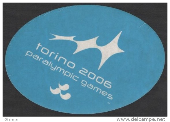 ITALY 2006 - PARALYMPIC WINTER GAMES TORINO 2006 - STICKER / AUTOCOLLANTE - Altri & Non Classificati