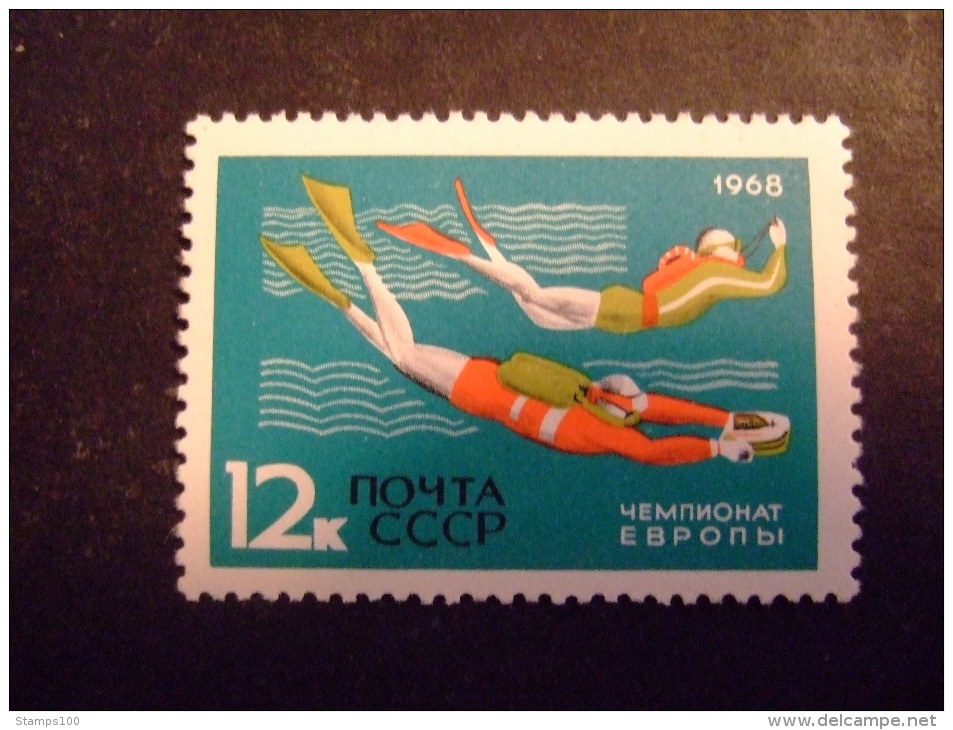 RUSSIA 1968  DIVING    MICHEL 3516   MNH **  (IS035-NVT) - Duiken