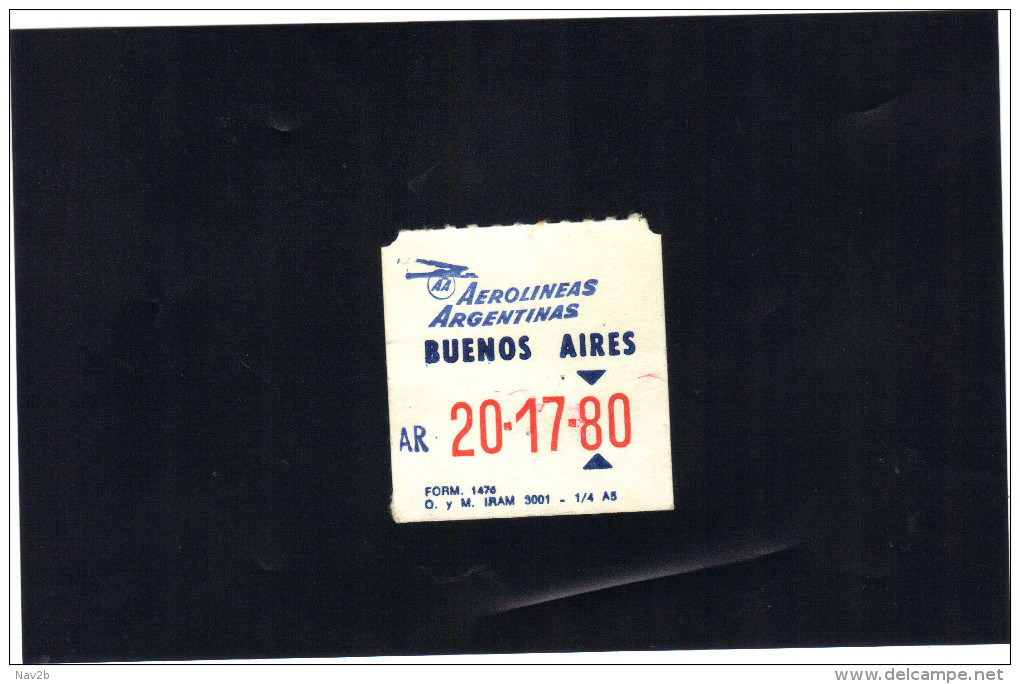 Aérolineas ARGENTINAS , Buenos Aires , Talon D'identification De L'équipage . - Crew-Abzeichen