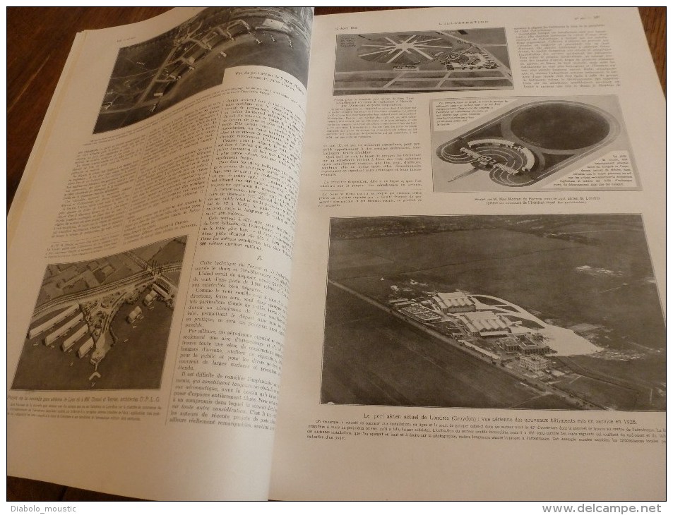 1929 :Barcelone;Les Ports Aériens;Vues-CARMONTELLE;Racine à Uzeès;Gange;Roi MONIVONG;Route De QUARANTE SOUS ;Erromango - L'Illustration