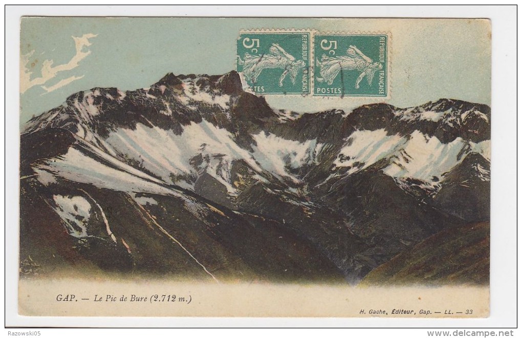 FRANCE. CP. CPA. CARTE POSTALE..........05. HAUTES ALPES. ..SAINT ETIENNE DEVOLUY PIC DE BURE - Saint Etienne En Devoluy