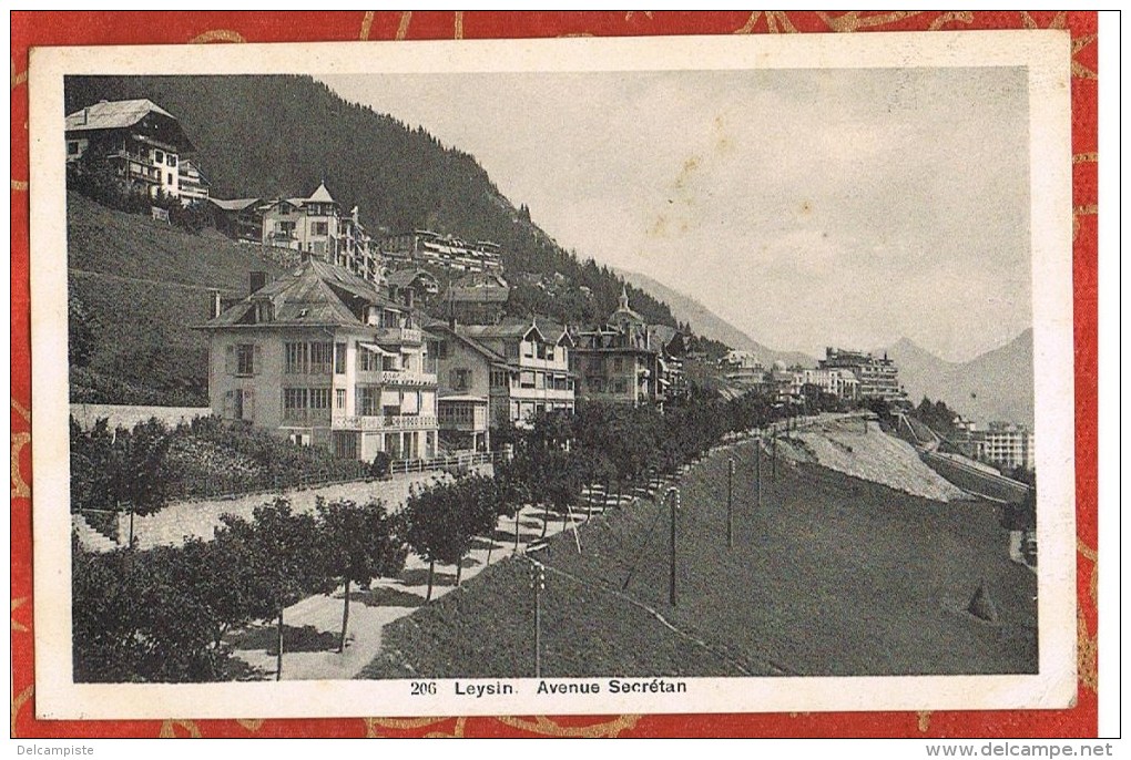 SUISSE - LEYSIN AVENUE SECRÉTAN - Le Crêt