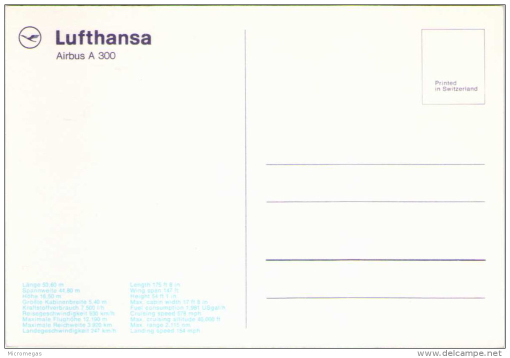 Lufthansa - Airbus A 300 - 1946-....: Moderne