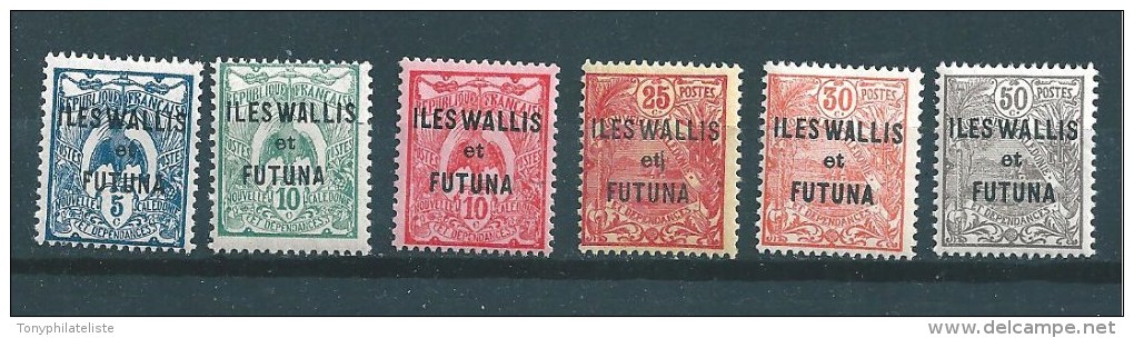Timbres De Wallis Et Futuna  Timbres  De 1922/25  N°18 A 21 +23 Et 25  Neufs - Nuevos