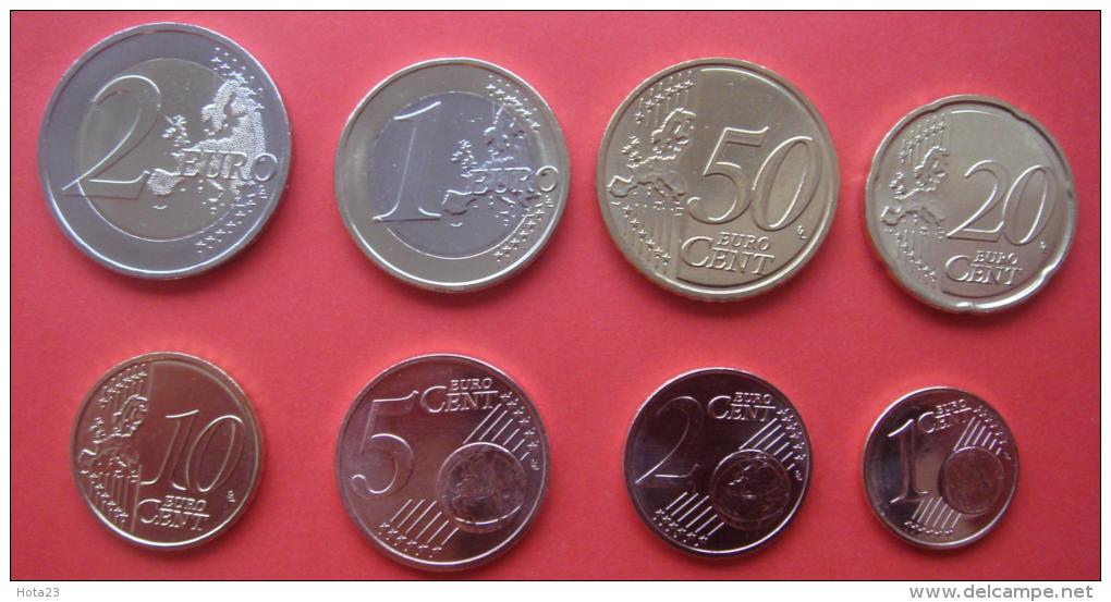 Latvia Lettland Lettonia Euro Full Coin Set All Coins 2014 Year 1 Cent - 2 Euro  UNC - Letland