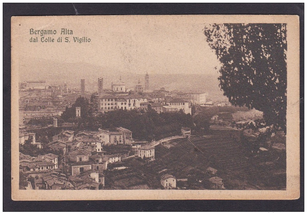 Bergamo Alta Dal Colle Di S. Vigilio, Lombardy, Italy,, N14. - Bergamo