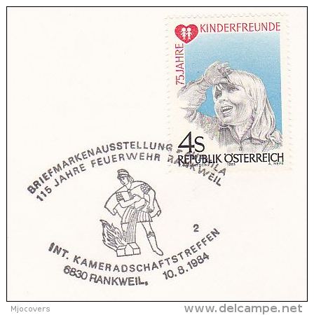 1984 Austria EVENT COVER Firefighting RANKWEIL FIREFIGHERS 115th ANNIV Firemen Stamps - Firemen