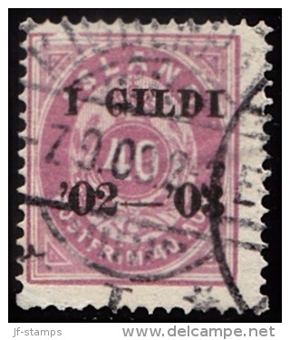 1902. I GILDI. 40 Aur Lilac. Perf. 14x13½. Black Overprint. Variety On AFA 15y. (Michel: 32A) - JF156333 - Unused Stamps