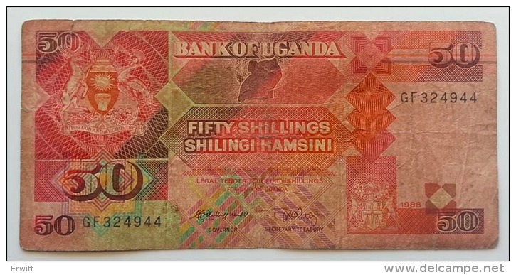 UGANDA 50 SHILINGI 1988 VG - Uganda