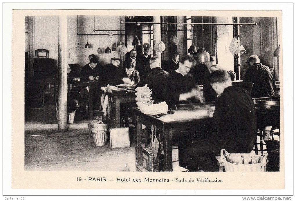 75 - Paris - Hôtel Des Monnaies - Salle De Vérification - Editeur: ? N° 19 - Artisanry In Paris