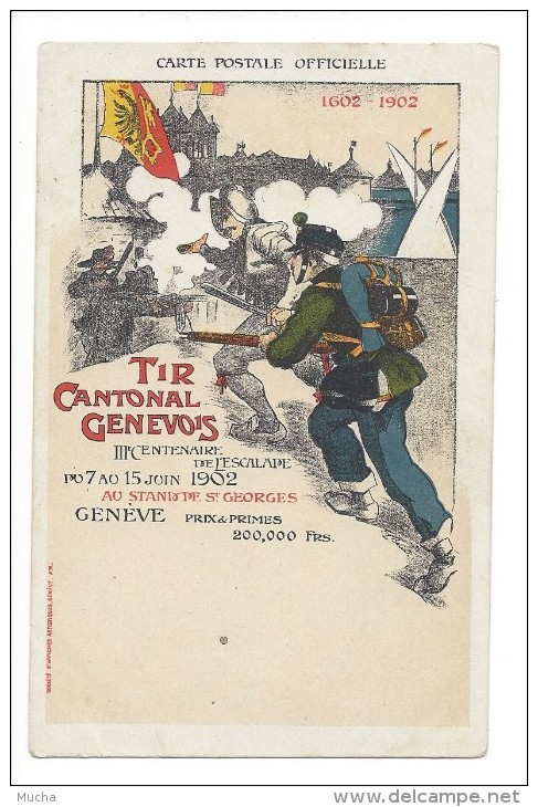 Tir Cantonal Genevois 3e Centenaire De L'Escalade 1902 - Autres & Non Classés