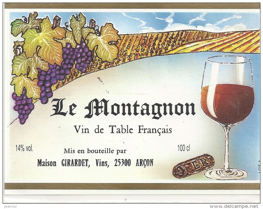 --LE MONTAGNON--14°-100cl--MAISON GIRARDET-ARCON-- - Montañas