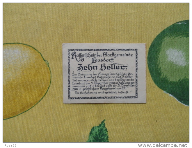 NOTGELD 10 Heller  Austria Osterreich Zehn Heller 1920 - Altri – Europa