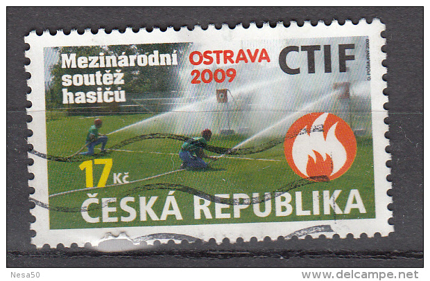 Ceska 2009 Mi Nr 601 Brandweer, Fire - Used Stamps