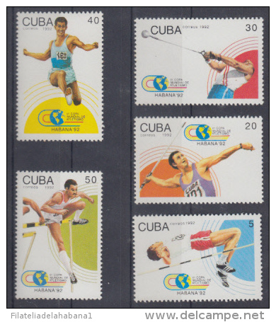 1992.15- * CUBA 1992. MNH. VI COPA DEL MUNDO DE ATLETISMO. ATHLETICS. COMPLETE SET. - Unused Stamps