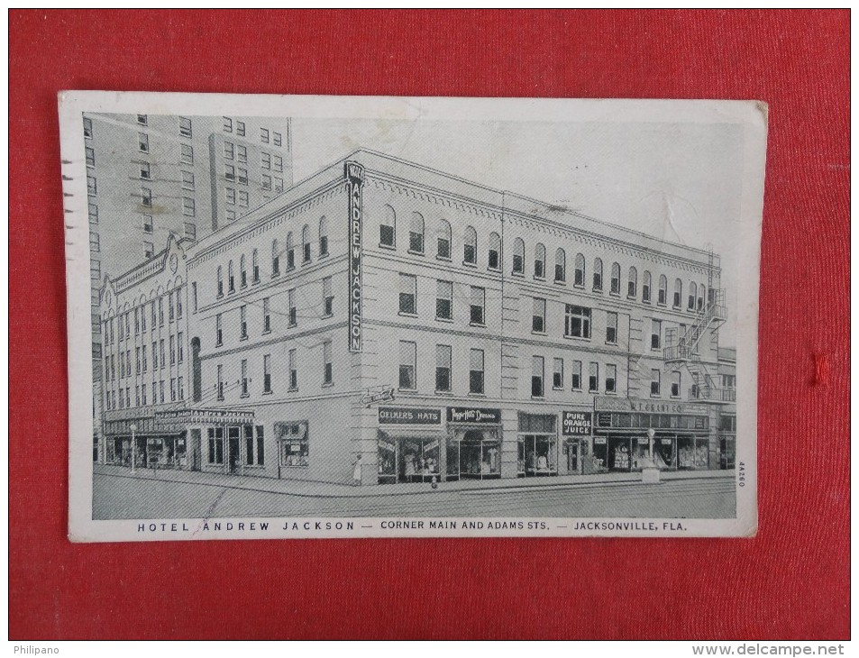 Hotel Andrew Jackson With Store Fronts    Florida> Jacksonville - Ref  1657 - Jacksonville