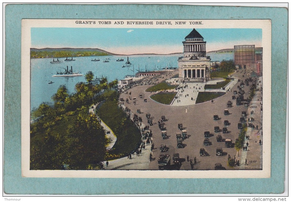 NEW  YORK   -  GRANT´S  TOMB  AND  RIVERSIDE  DRIVE  - - Autres Monuments, édifices