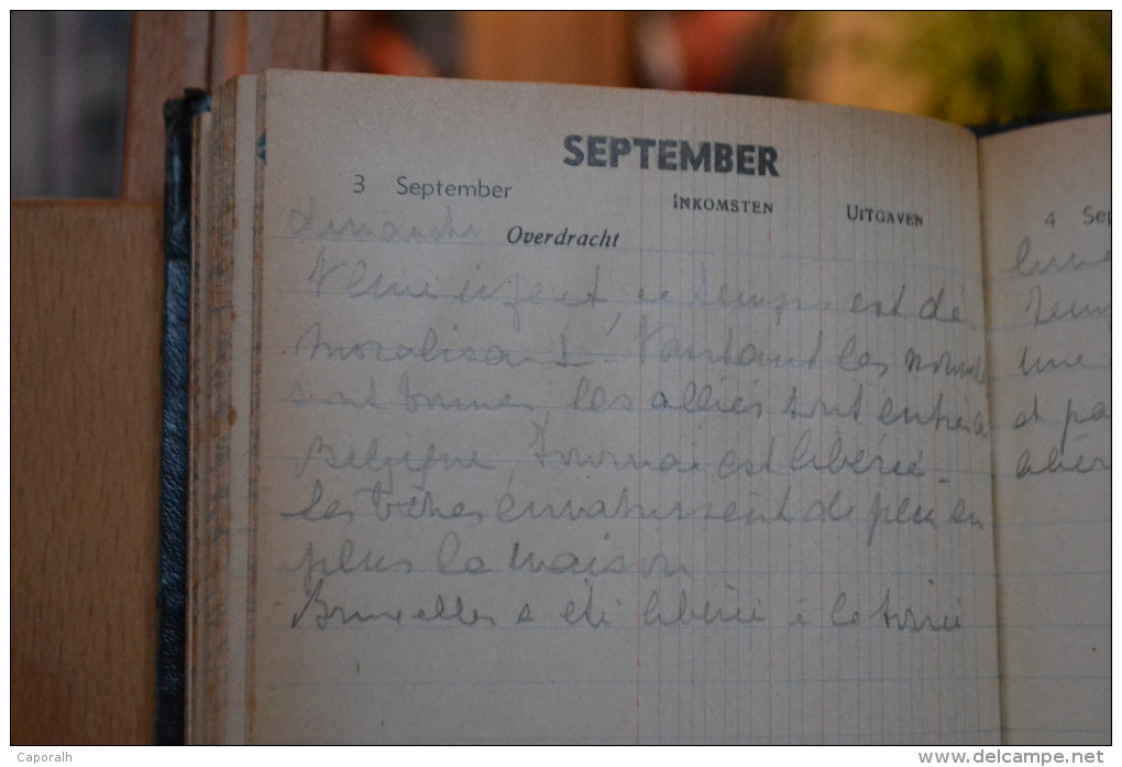 Agendas de 1941,1942, et 1944 rédigés au Cochetay à Gomzé Andoumont (Sprimont) accompagnés de notices généalogiques..