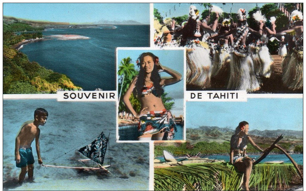 SOUVENIR DE TAHITI   - Carte Multivues - Tahiti