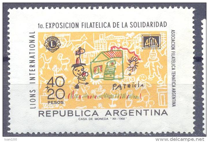 1968. Argentina, Mich.1014, Philatelic Exhibition, 1v,  Mint/** - Unused Stamps