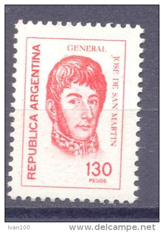 1978. Argentina, Mich.1346, Definitive, General  Jose Martin, 1v,  Mint/** - Neufs