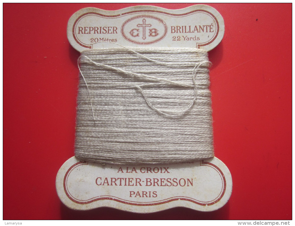 20 M. Coton REPRISER C+B BRILLANTé 22 YEARDS N°6 à La CROIX CARTIER-BRESSON NUANCE N° 98 PARIS Loisirs Créatifs 1930/40 - Cross Stitch