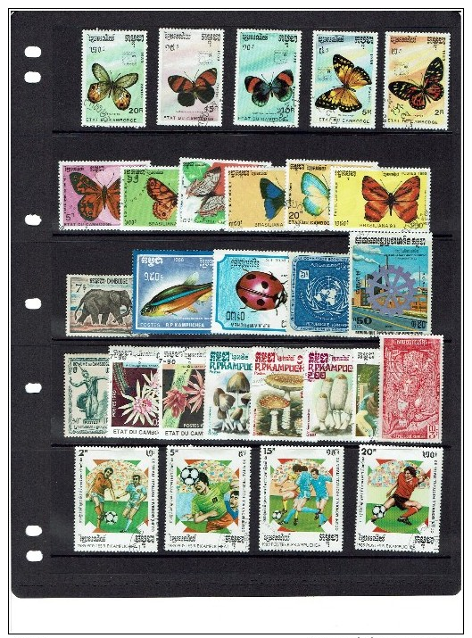 Cambodia...LIQUIDATION (Stamps Only...no Pages) - Lots & Kiloware (mixtures) - Max. 999 Stamps