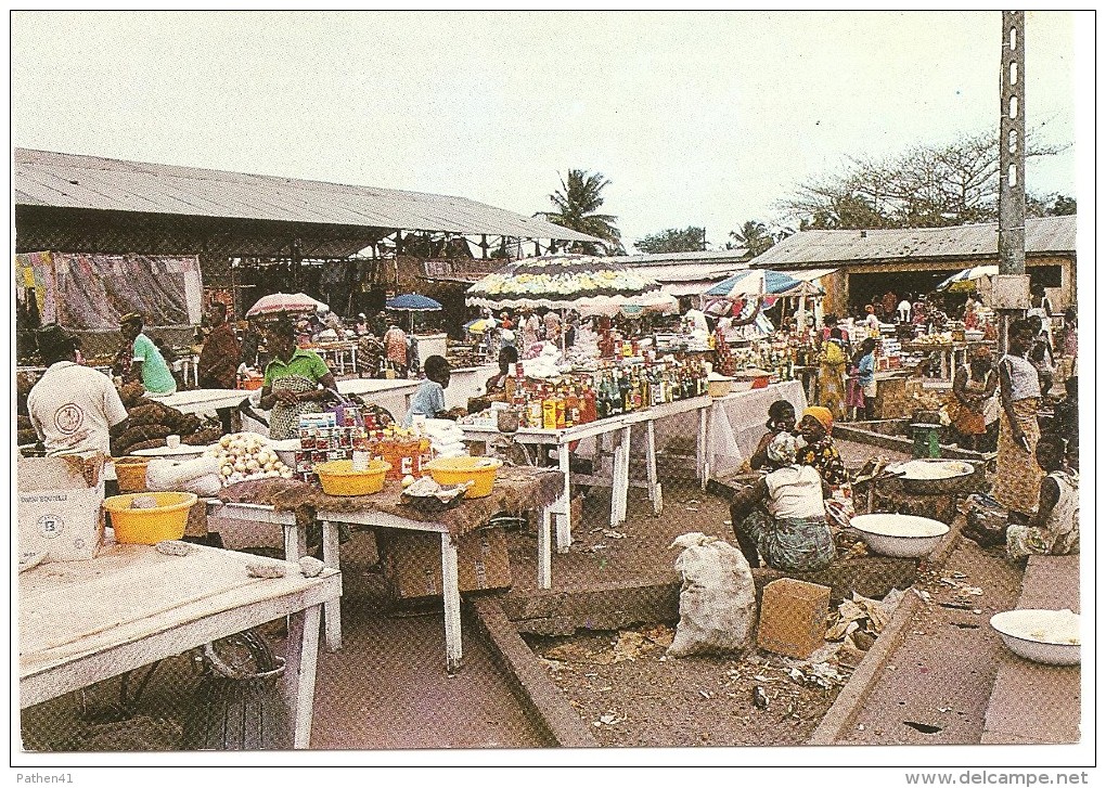 CPM GABON G8 OGOOUE MARITIME PORT-GENTIL - Le Marché De Grand Village - Gabon