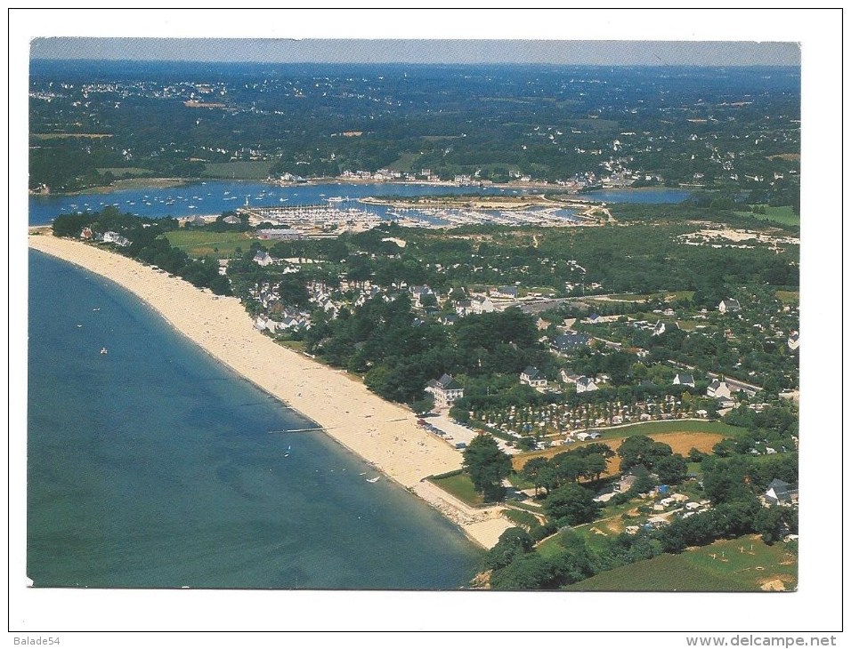 CPM - LA FORET FOUESNANT (29) La Plage De Kerleven Et Port-la-Forêt - Fouesnant