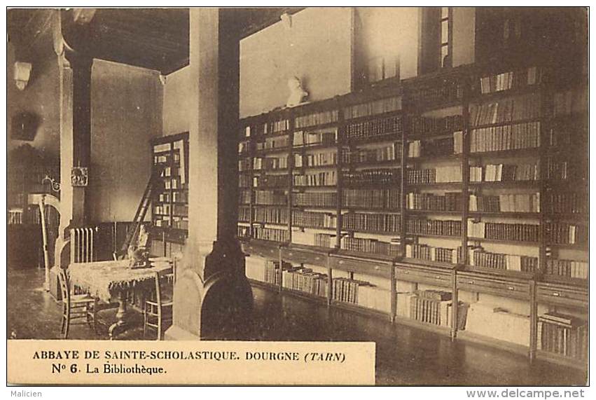 Depts Div.- Tarn - Y441 -  Dourgne - Abbaye Sainte Scholastique - St Scholastique - La Bibliotheque - Carte Bon Etat  - - Dourgne