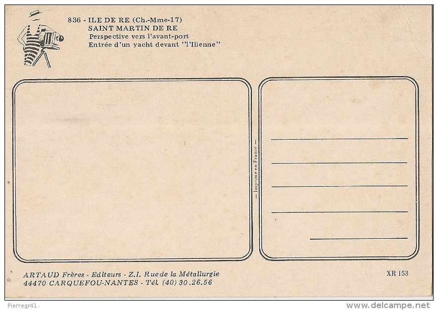 CPA-1960-17-ILE DE RE-ST MARTIN-AVANT PORT-L ILIENNE Et  YACHT-TBE - Ile De Ré