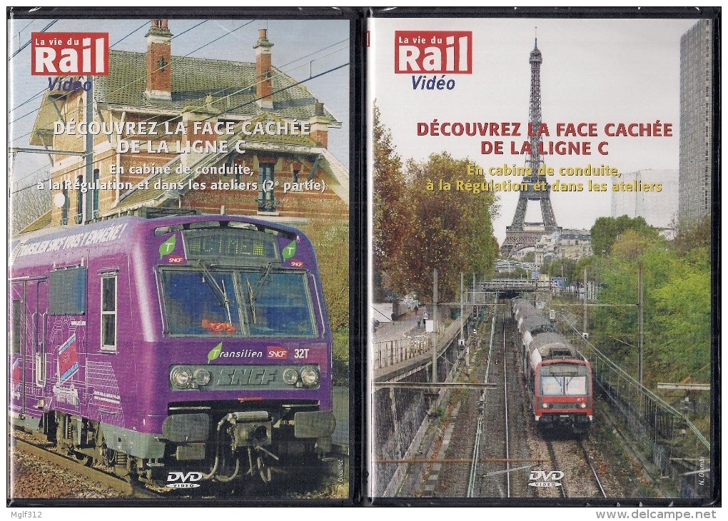 TRAINS : LOT De 3 DVD PARIS (75) "TRANSILIEN" Le Face Cachée De La Ligne C -  La Vie Du Rail - Documentary