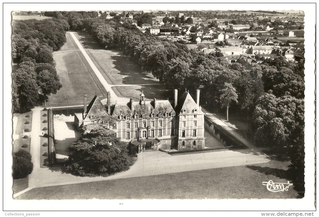 Cp, 78, Rosny-sur-Seine, Vue Aérienne, Le Château De Sully - Rosny Sur Seine