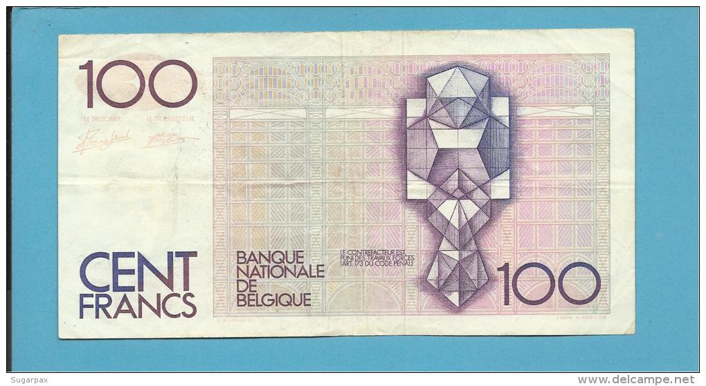 BELGIUM - 100 FRANCS - ND ( 1982 - 94 ) - P 142 - Sign. ( 5 - 14 ) On FACE And BACK - HENDRIK BEYAERT - BELGIE BELGIQUE - 100 Francos