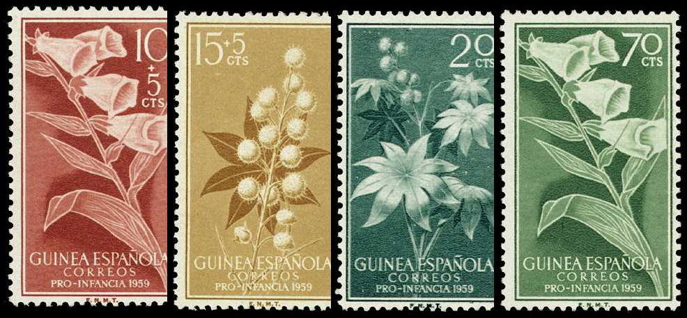 Guinea 391/94 ** Flores 1959 - Guinée Espagnole