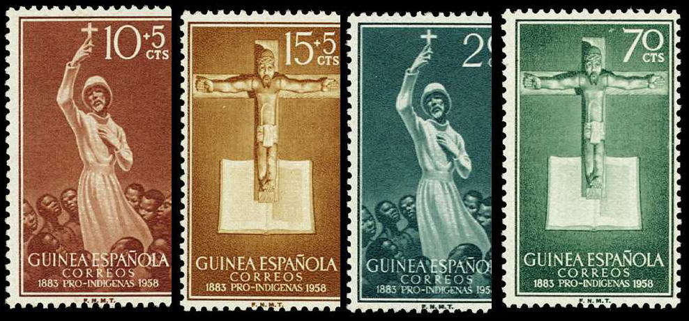 Guinea 384/87 ** Misionero 1958 - Guinea Espagnole