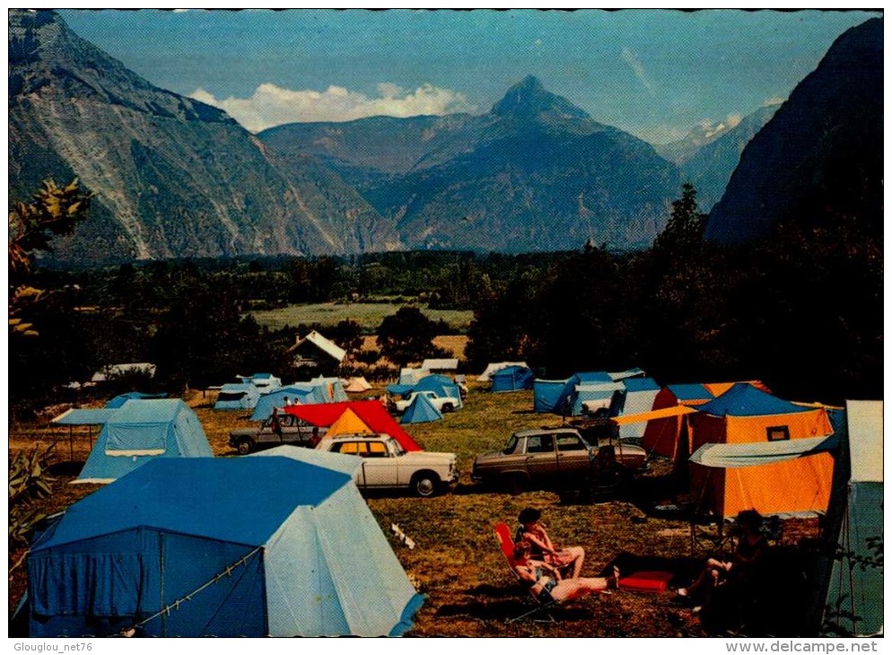 38-BOURG D'OISANS..LE CAMPING...CPM ANIMEE - Bourg-d'Oisans