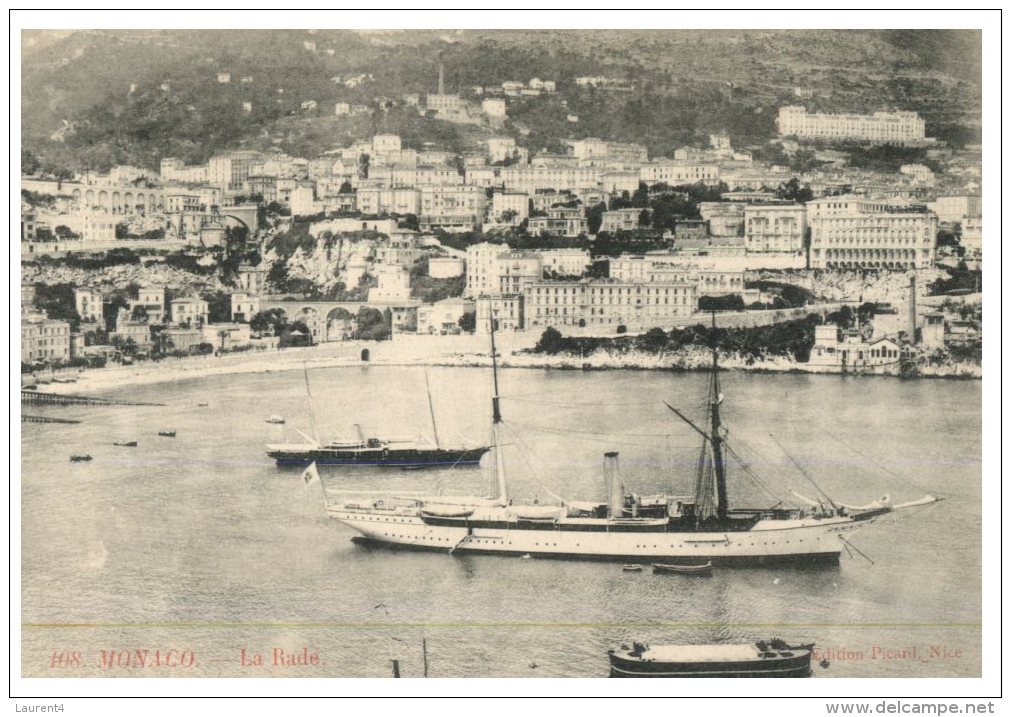 (5999 ORL) Very Old Postcard - Carte Ancienne - Monaco -  La Rade - Harbor