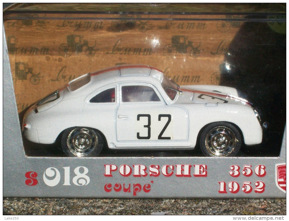 BRUMM -  S 018 PORSCHE 356 COUPE´ TARGA FLORIO 1952    AVEC SA BOITE Scala 1/43 - Brumm