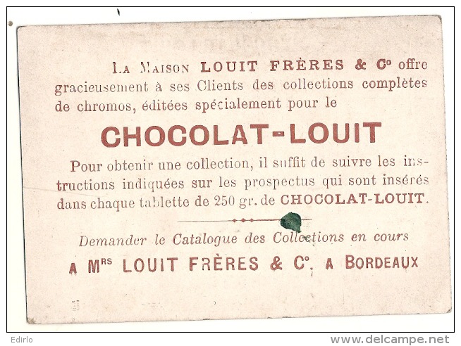 Chromo Chocolat Louit Chromo  Histoire De FRANCE  François Premier  Draps D'or TB - Louit