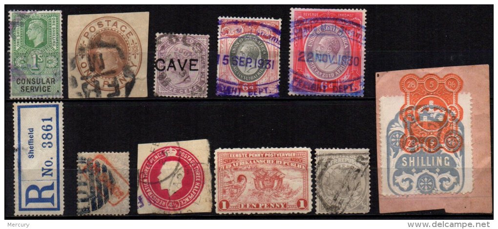 GRANDE-BRETAGNE - Bon Lot De 11 Fiscaux Et Divers Dont Colonies - Revenue Stamps