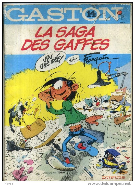 - GASTON 14 . LA SAGA DES GAFFES . DUPUIS 1988 . - Gaston