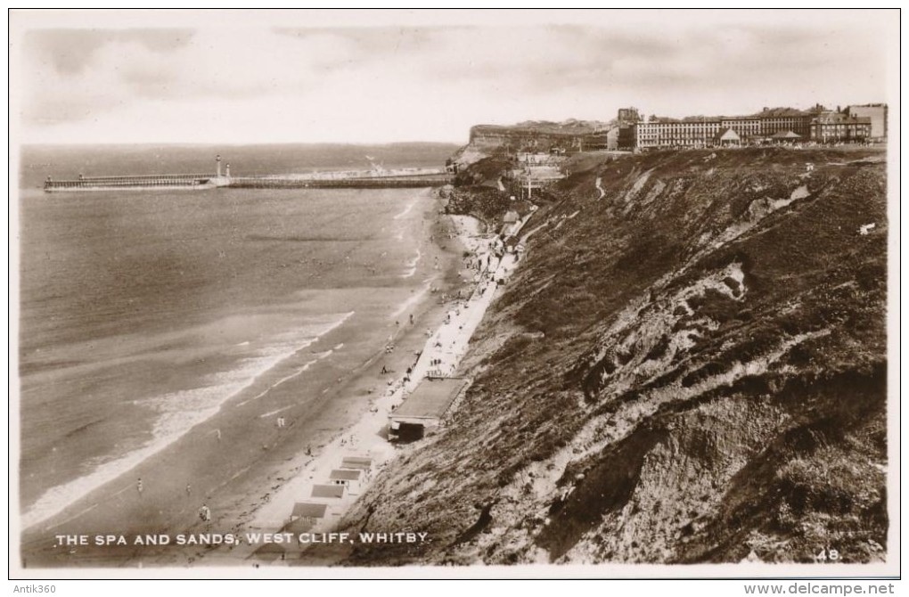 CPSM ROYAUME-UNI - The Spa And Sands, West Cliff, Whitby - Whitby